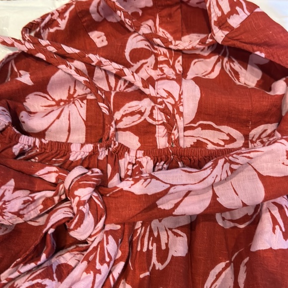 NWT FREE PEOPLE the perfect sundress in watermelon combo size XS/S - Picture 13 of 13